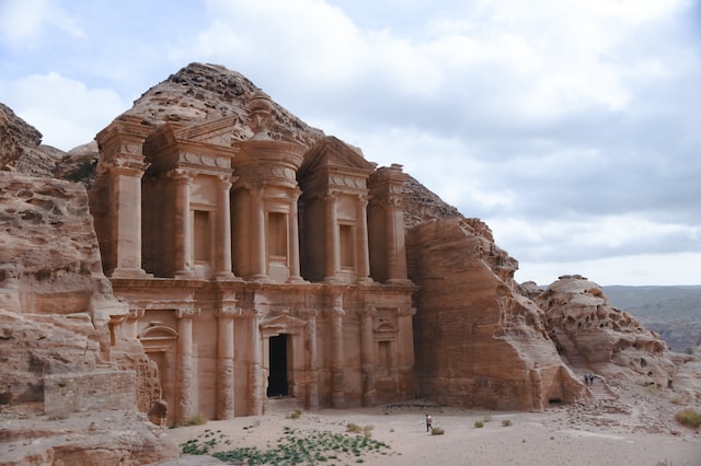 Ancient Monastery in Petra,  Jordan. Travel experiences