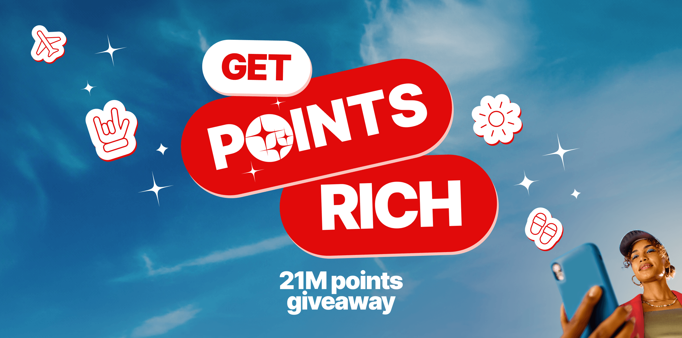 Get points rich 21M points giveaway