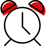 Clock symbolising how quick it is to set up Virgin Money Super.