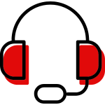 Headset icon representing expert superannuation support available by phone.