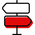 Street signs representing personalised super for your unique journey.